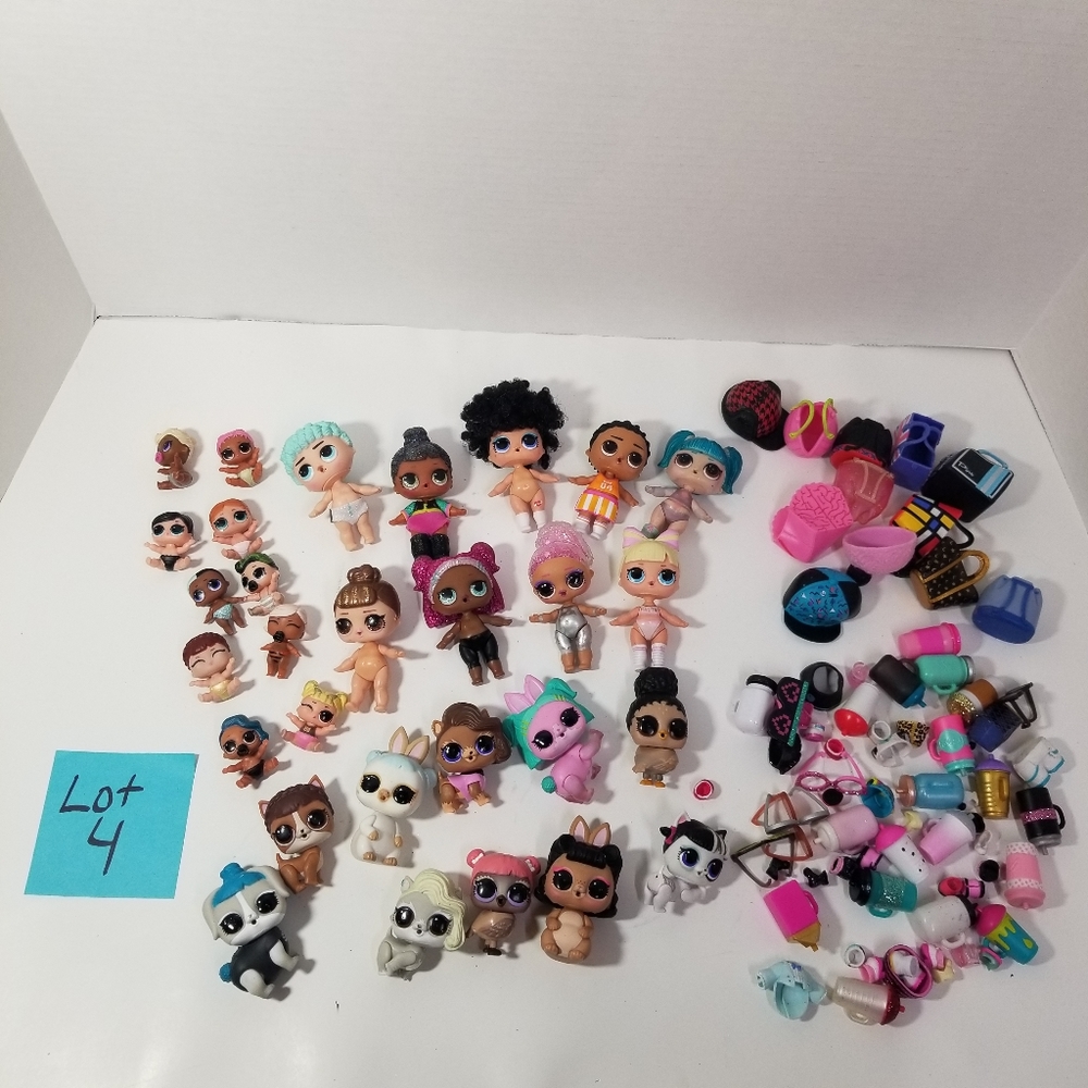 Lot of LOL Surprise  Dolls With Accessories, babies, pets & figures Lot #4